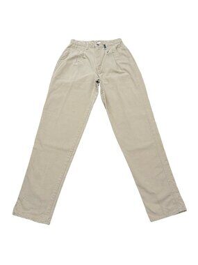 Vintage 1990s Rockies High Rise Khaki Pants Tan Cotton Western USA Women's 27x33